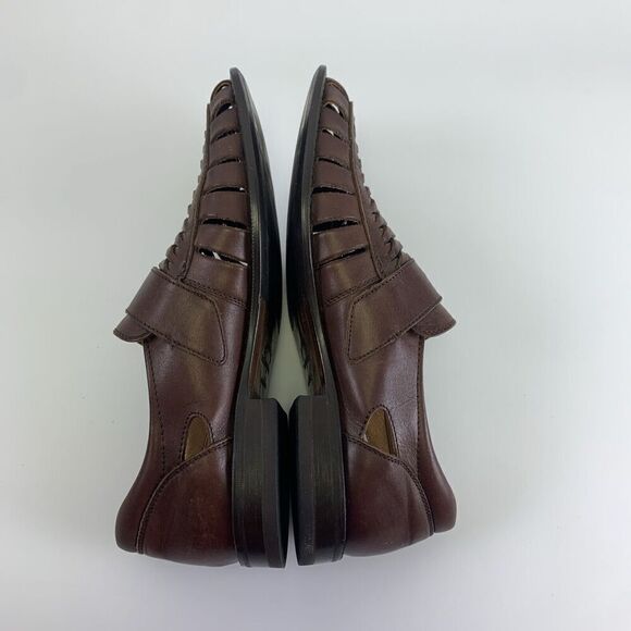 BOGO Remus Fernando Baldassarri Fisherman Sandal Brwn Leather Italy Woven 42 8-9 main image 5